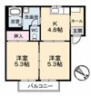 ヒルズYKの間取り画像
