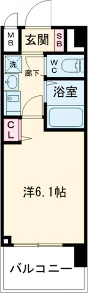 エステムコート神戸西Ⅱの間取り画像