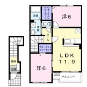 アンソレイエ Ⅵの間取り画像