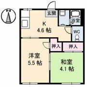 ハイツあかね A棟の間取り画像