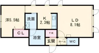 エメロウドAの間取り画像