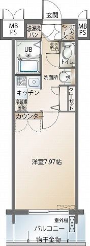 エンクレスト天神の間取り画像