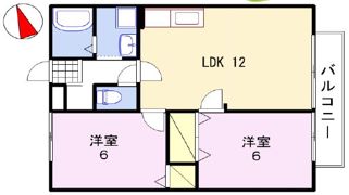 ルミエール飾磨Ⅱの間取り画像