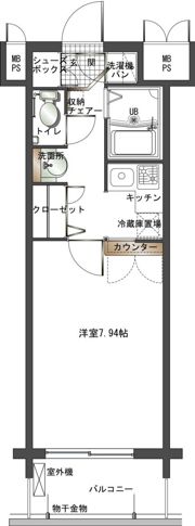 エンクレスト天神の間取り画像