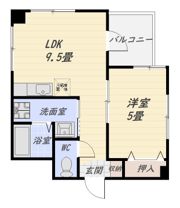 Mハウス鴨池Ⅰの間取り画像