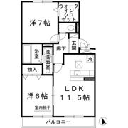 ファミリーメイト矢田 B棟の間取り画像