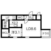 Livease kitamaruyama(リヴィースキタマルヤマ)の間取り画像