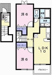 エーデル緑ヶ丘Cの間取り画像
