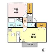 リビングタウン野々市壱番館 Dの間取り画像
