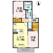 ワレア城前 B棟の間取り画像