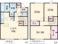 ルナ セジュール A棟の間取り画像