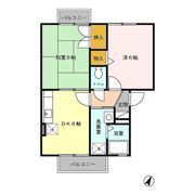 プレミールカタオサの間取り画像
