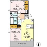 Lavie belle(ラヴィ ベール) B棟の間取り画像