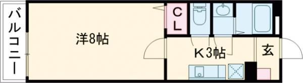LUNA矢賀新町（ルナ矢賀新町）の間取り画像