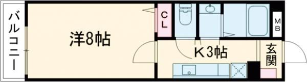LUNA矢賀新町（ルナ矢賀新町）の間取り画像