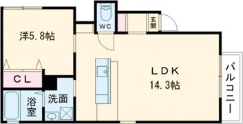 ブロンテ東加古川の間取り画像
