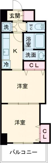 グランディ下曽根の間取り画像