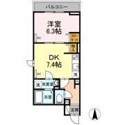 アンジュール蒲田の間取り画像