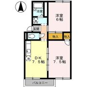 グリーンコーポ板谷 A棟の間取り画像