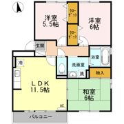 グランドヒル B棟の間取り画像