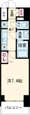 プレサンス今池駅前フェルディノの間取り画像