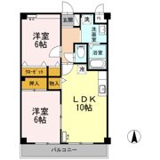 マンション紫雲 Aの間取り画像