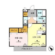 リビングタウン鍵山 Cの間取り画像