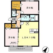 グラス ツイン Bの間取り画像