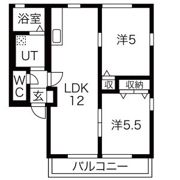 バロンドール 西の間取り画像