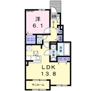 シエン フルール Aの間取り画像