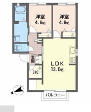 フォレスト浜の宮Bの間取り画像