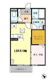 オレンジコートの間取り画像