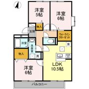 ハイカムールウエストリバー A棟の間取り画像