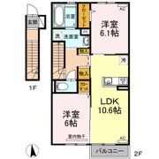 プリムヴェール大内 D棟の間取り画像