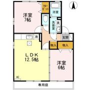 リビングタウン高岡Ⅱの間取り画像