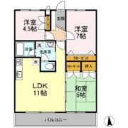 ラーバンハイツの間取り画像