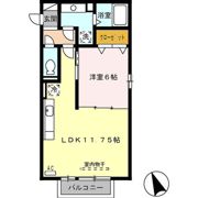 クレストヒルズ A棟の間取り画像