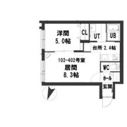 グランメール月寒EASTの間取り画像