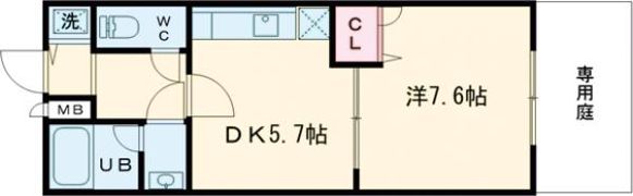 フジパレス貝塚半田Ⅱ番館の間取り画像