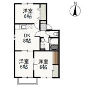 パークサイドなんば Cの間取り画像