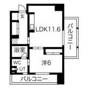 白川公園パークマンションの間取り画像