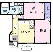 セイバリーコートⅡの間取り画像