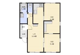 ビートルタウン パーク街 A棟の間取り画像