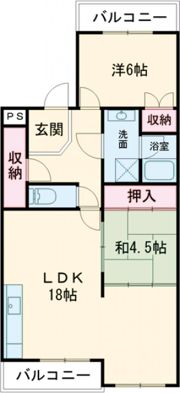 サンフローラ南別府の間取り画像