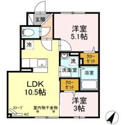 レーベン浜館の間取り画像