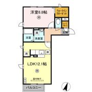 Dーroom八乙女 Bの間取り画像