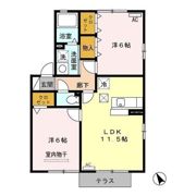 メゾンクオーレ Bの間取り画像