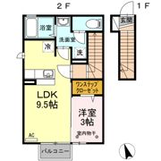 プランタン富久山 Bの間取り画像