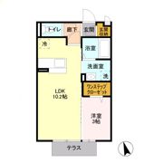 アクアベーネ Bの間取り画像