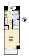 ブランドール壱番館の間取り画像
